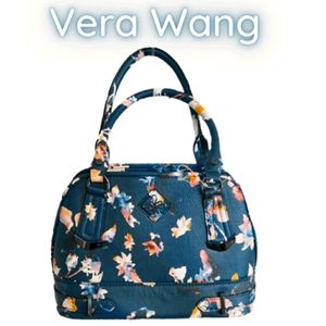 NWOT Vera Wang purse, navy floral hand bag